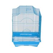 YML A1134BLU Cornerless Flat Top Bird Cage with Removable Plastic Tray, Blue - Small