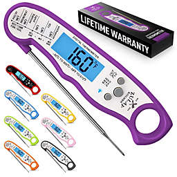 Zulay Kitchen Digital Meat Thermometer with Probe - Purple
