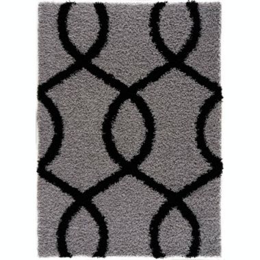 L'Baiet Bianca Grey Shag 2' x 6' Rug. View a larger version of this product image.