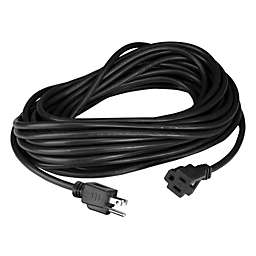 Northlight 100' Black 3-Prong Outdoor Extension Power Cord
