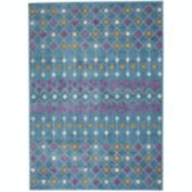 Nourison Passion 1'10" x 2'10" Blue/Multicolor Bohemian Indoor Rug