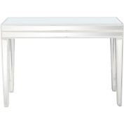 Camden Isle Holly 44 in. Clear Rectangle Glass Console Table