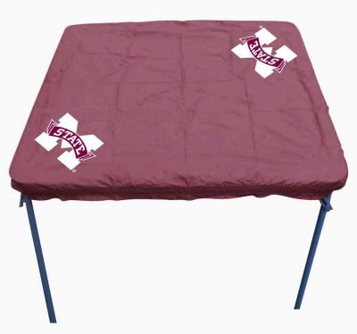 Rivalry NCAA University of Mississippi State College Team Logo Tailgate Outdoor Playing Card Table Cover
