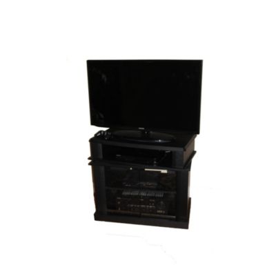 4D Concepts Swivel Top Entertainment Cart - Black