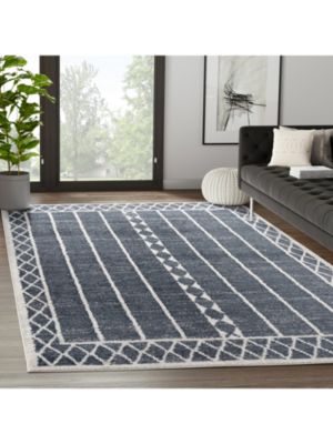 Rug Modern Short Pile Living Room Circle Pattern in Beige Brown 200x300 300x400 