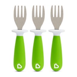 Munchkin Raise Toddler 3 Piece Fork Set, Green
