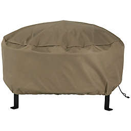 Sunnydaze Weather Resistant Round Fire Pit Cover - Khaki - 80 Inch