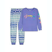 Sleep On It Girls Rainbow Dreamer Ombre Brushed Jersey 2-Piece Pajama Sleep Set