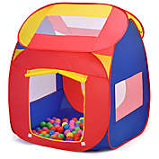 Costway Portable Kid Baby Play House Indoor Outdoor Toy Tent Game Play Hut w/ 100 Balls