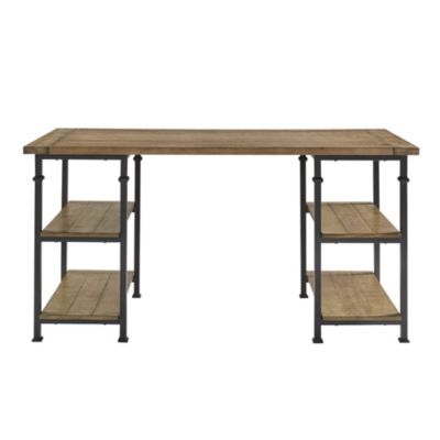 Lexicon Factory Collection Home Office Writing Desk - Rustic
