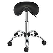 Kitcheniva Saddle Stool Rolling Chair for Medical Massage