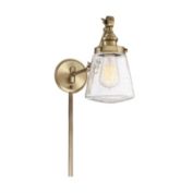 Trade Winds Lighting 1-Light Wall Sconce In Natural Brass - TW110025-NB