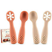 Sperric Silicone Baby Spoons First Stage Baby Feeding Spoons Stage 1 and Stage 2 - 4pcs