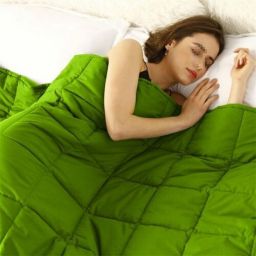 Stock Preferred Premium Adult Weighted Blanket in Medium Green 15lbs
