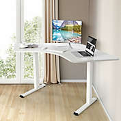 Slickblue 72-Inch L Shaped Splice Desktop for Standard and Sit to Stand Desk