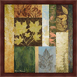 Great Art Now August Leaves II by Michael Marcon 13-Inch x 13-Inch Framed Wall Art
