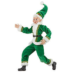 Raz Imports Green Posable Elf Christmas Display Piece 16 Inch