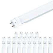 4 Foot Hybrid 18 Watt T8 LED Tube Light Bulbs - 5000K Daylight - 25 Pack