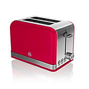 Swan 2 Slice Retro Toaster Red