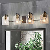 ExBriteUSA ExBrite Wall Sconce Lighting 4-light Bathroom Gold Vanity Lights 1402