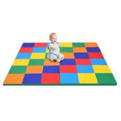Gymax 58'' Toddler Foam Play Mat Baby Folding Activity Floor Mat Home School Daycare