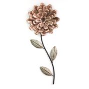 HomeRoots Home Decor Romantic Flower Stem Metal Wall Decor - 321230