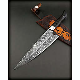 Vetus Knives Feather Damascus Chef Knife