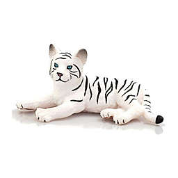 MOJO White Tiger Cub Lying Down Animal Figure 387015