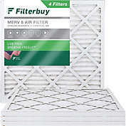 FilterBuy 20x20x1 MERV 8 Pleated HVAC AC Furnace Air Filters (4-Pack)