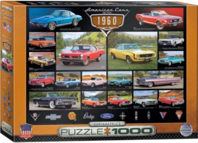 Box Eurographics American Cars 1000 PC Jigsaw Puzzle for sale online 