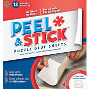 MasterPieces Accessories - Peel & Stick Jigsaw Puzzle Glue Sheets, 12 Permanent Adhesive Sheets