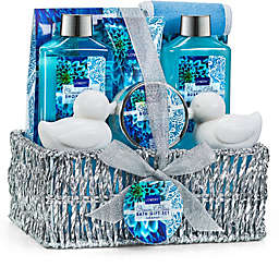 Lovery Home Spa Gift Basket In Heavenly Ocean Bliss Scent - 9pc set