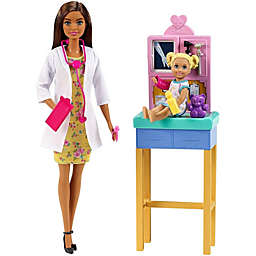 Barbie Pediatrician Playset, Brunette Doll, Exam Table & Accessories