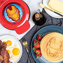 Uncanny Brands Marvel Iron Man Waffle Maker -Shellhead's Helmet on Your Waffles- Waffle Iron