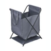Proman Products Modern Storage Bag with Heavy Duty Metal Frame - Gray