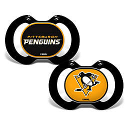 BabyFanatic Pacifier 2-Pack - NHL Pittsburgh Penguins - Officially Licensed League Gear