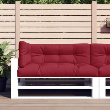 vidaXL Pallet Sofa Cushions 3 pcs Wine Red. View a larger version of this product image.
