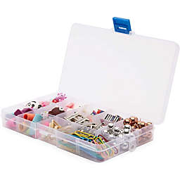 Juvale Plastic Organizer Boxes for Beads, Rhinestones, Jewelry Making (6.7 x 0.8 x 4 In, 6 Pack)