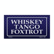 Smart Blonde Whiskey Tango Foxtrot Novelty Bicycle License Plate BP-8015