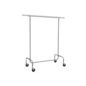 SONGMICS Heavy Duty Clothes Garment Rack Maximum Capacity 286.6lb Clothing Rack on Wheels All Metal Chrome Extendable