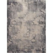 kathy ireland Home Moroccan Celebration Abstract Splash Area Rug Blue/Beige 7'10" x 10'6"