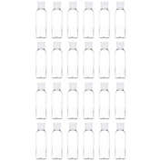 Bright Creations Plastic Empty Bottles - 24-Pack Travel Containers with Flip Cap, Refillable Containers, Toiletry Bottles, Cosmetic Bottles, for Shampoo, Lotion, Liquid Body Soap, Cream, Toner, Clear, 2 OZ