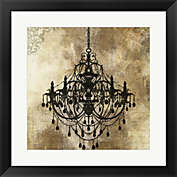 Great Art Now Chandelier Gold I by PI Galerie 20-Inch x 20-Inch Framed Wall Art