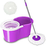 Kitcheniva 360° Rotating Head Easy Spin Dry Floor Mop, Purple