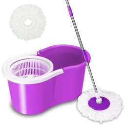 Kitcheniva 360° Rotating Head Easy Spin Dry Floor Mop, Purple