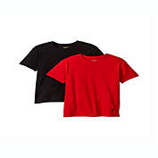 Ralph Lauren Boy&#39;s 2 Pack Crew Tee Underwear -Red/Grey  Size Medium