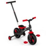Slickblue 5-in-1 Multifunctional Kids Bike with Detachable Push Handle-Red
