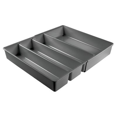 mDesign Expandable Kitchen Drawer Organizer Tray for Utensils