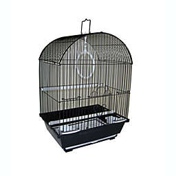 YML  A1104BLK Round Top Style Small Parakeet Cage, Black - 11