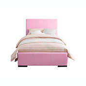 Camden Isle Bedroom Modern Hindes Pink Twin Upholstered Platform Bed